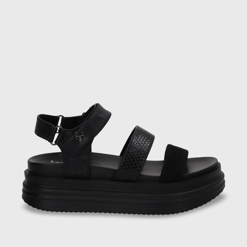 Sandalia Negra Mujer 15711 Gotta-0