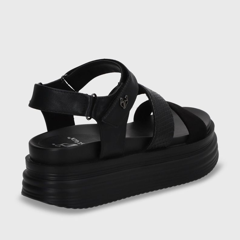 Sandalia Negra Mujer 15711 Gotta-4