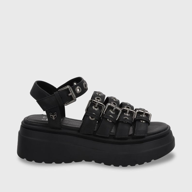 Sandalia Plataforma Negro Mujer 55920 Gotta-0