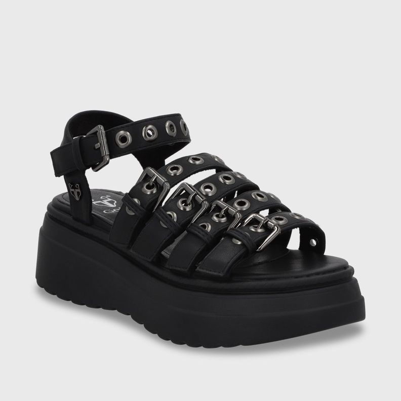 Sandalia Plataforma Negro Mujer 55920 Gotta-1