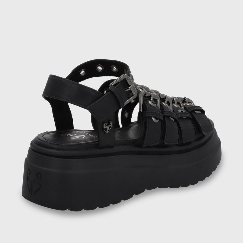 Sandalia Plataforma Negro Mujer 55920 Gotta-4