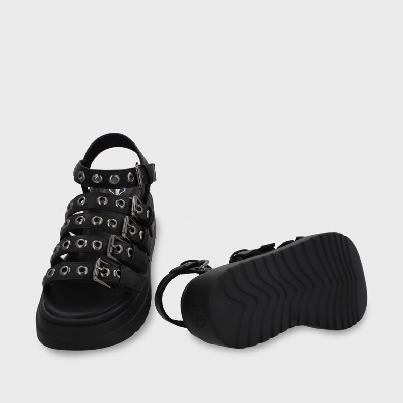Sandalia Plataforma Negro Mujer 55920 Gotta-6