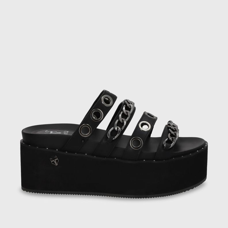 Sandalia Plataforma Negro Mujer 1566C Gotta-0