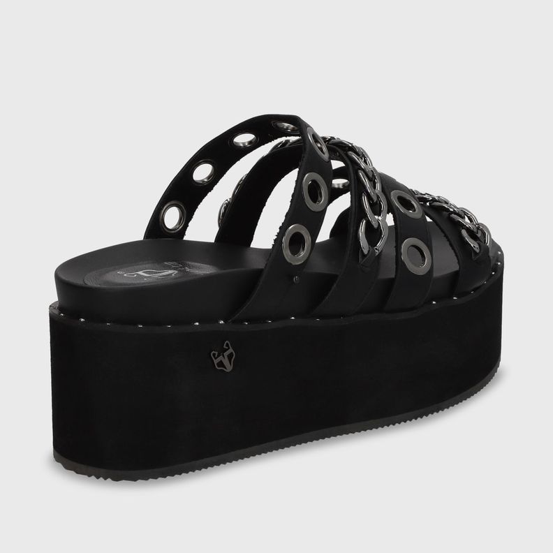 Sandalia Plataforma Negro Mujer 1566C Gotta-3