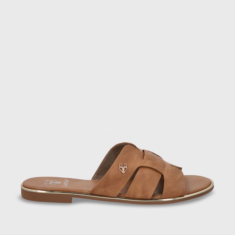 Sandalia Plano Beige Mujer 55210 Gotta-0