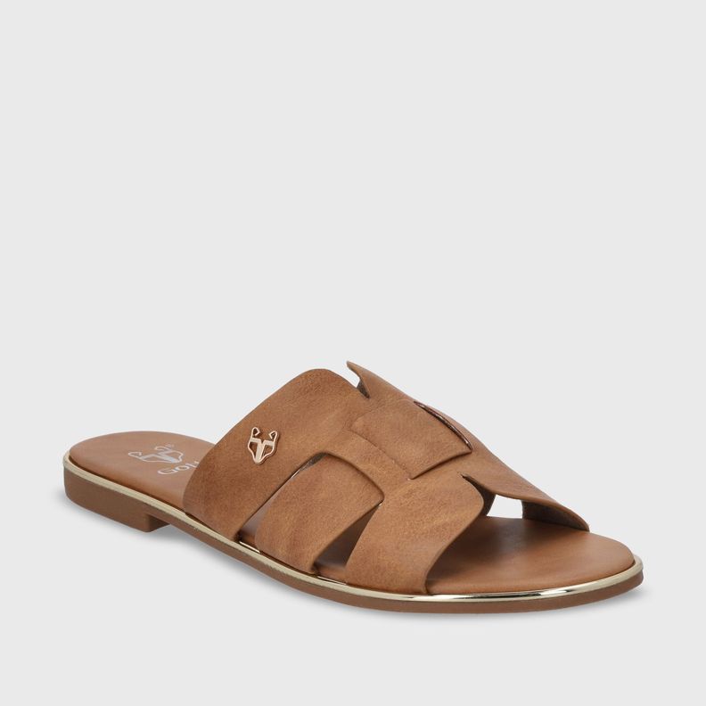 Sandalia Plano Beige Mujer 55210 Gotta-1