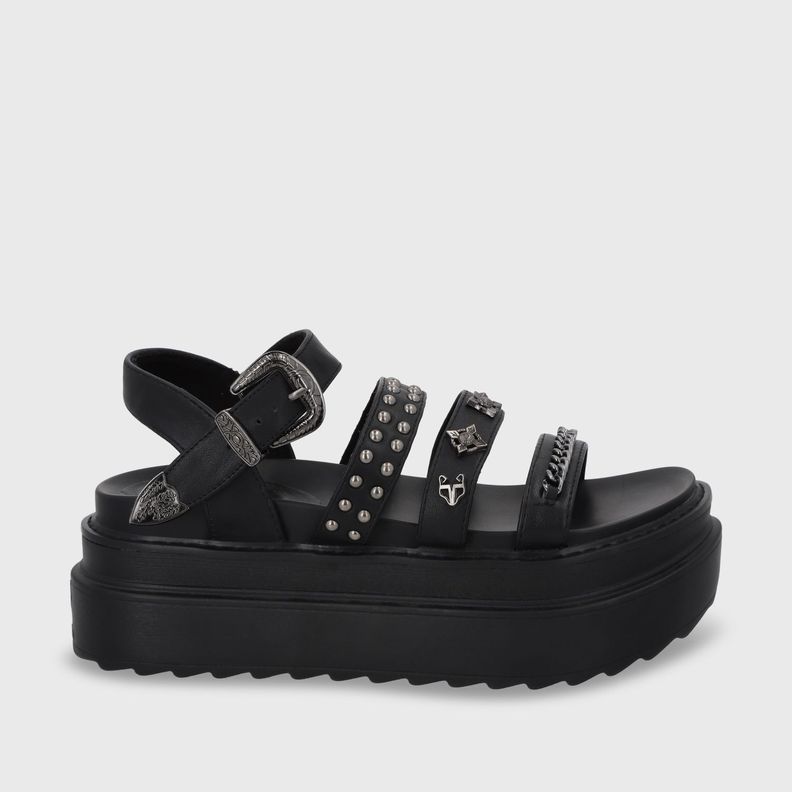 Sandalia Plataforma Negro Mujer 25235 Gotta-0