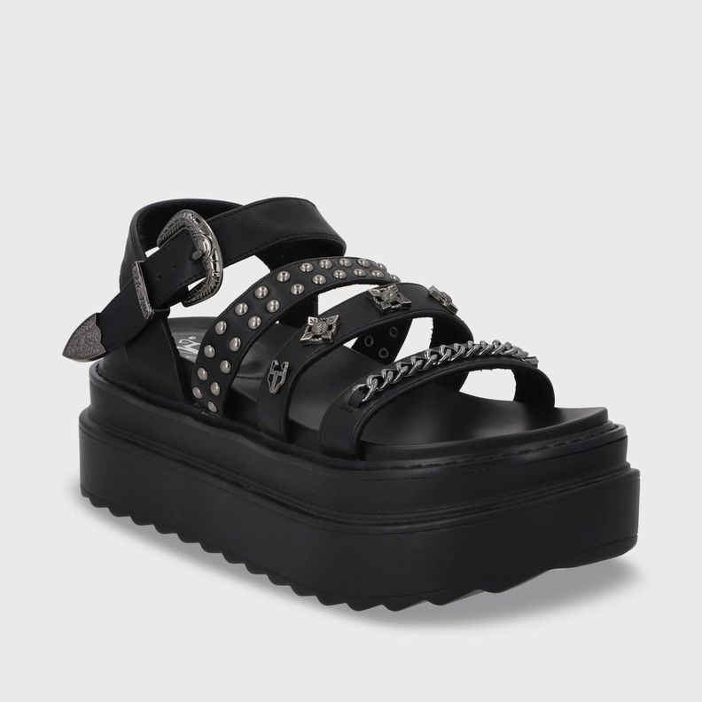 Sandalia Plataforma Negro Mujer 25235 Gotta-1