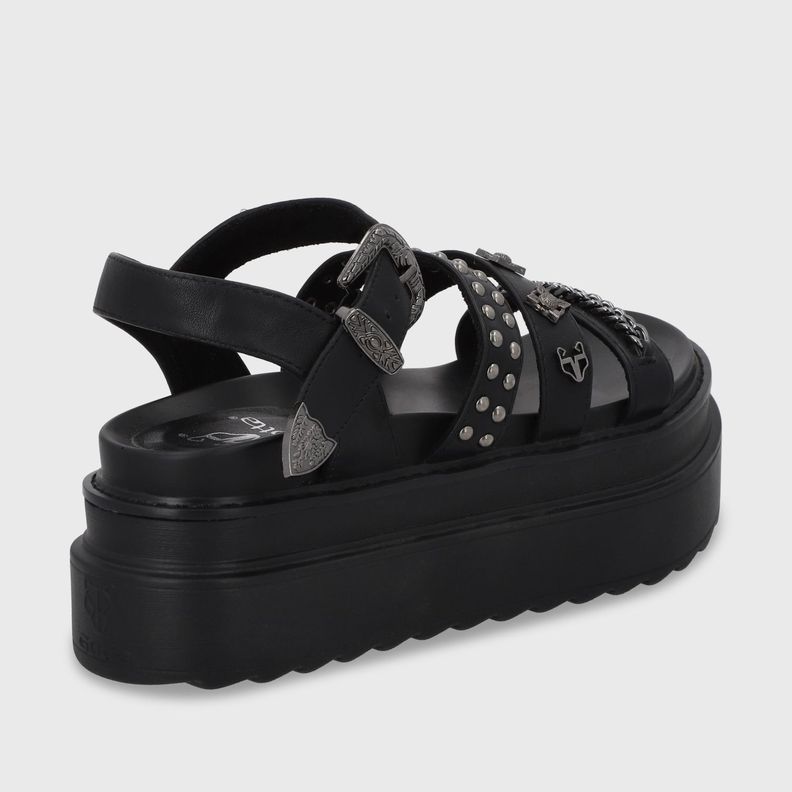 Sandalia Plataforma Negro Mujer 25235 Gotta-4