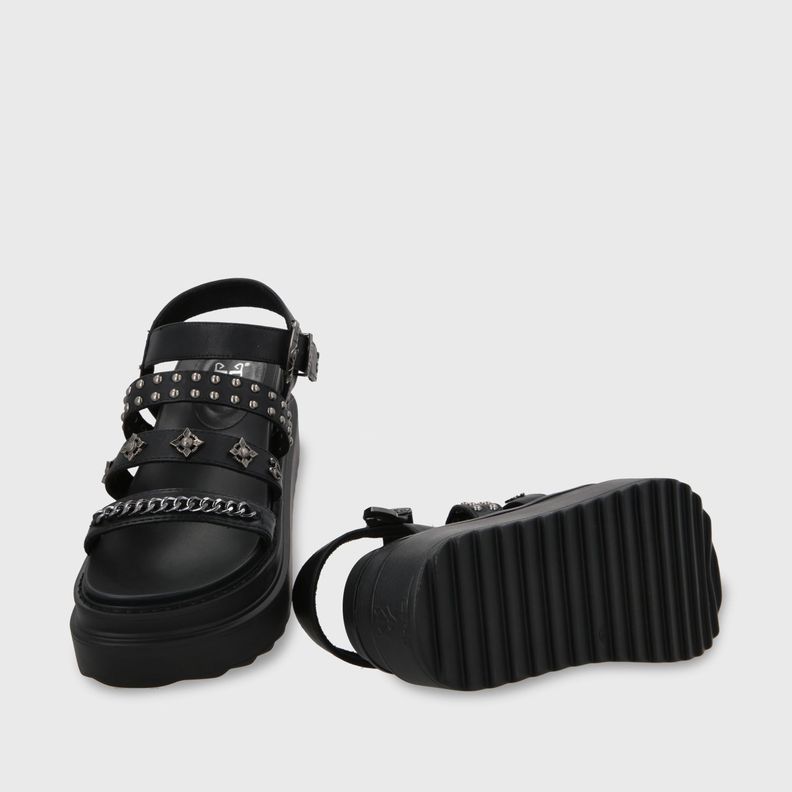 Sandalia Plataforma Negro Mujer 25235 Gotta-6