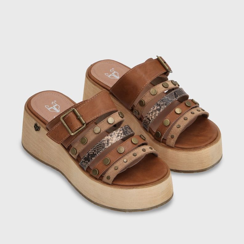 Sandalia Plataforma Beige Mujer 45841 Gotta-5