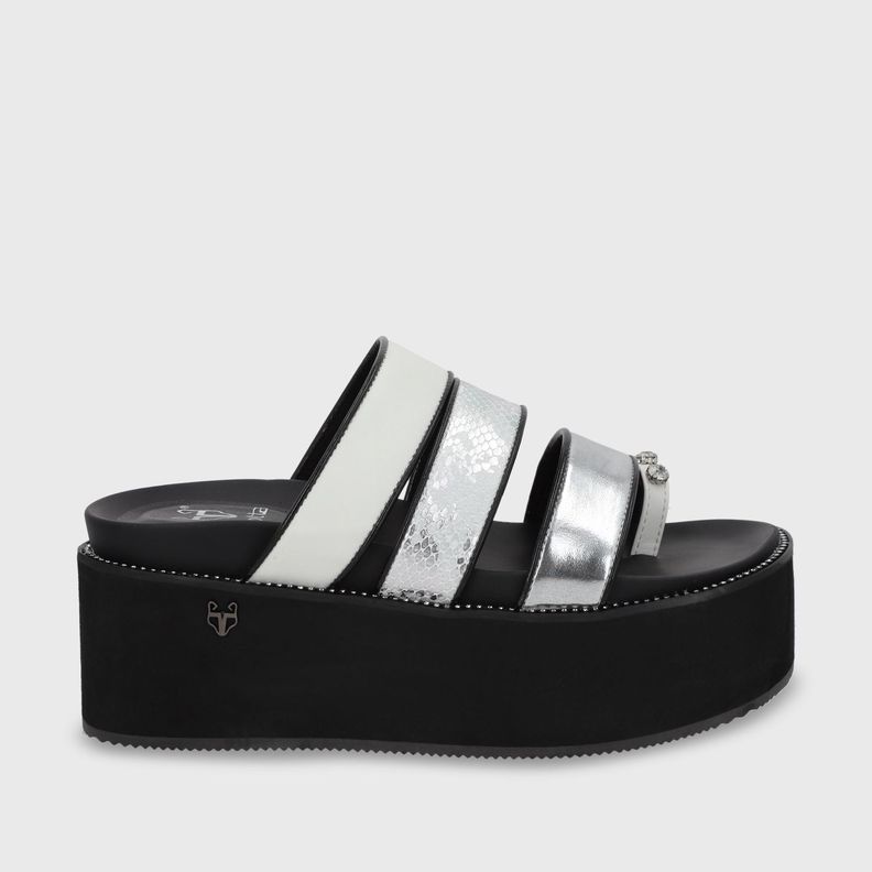 Sandalia Plataforma Blanca Mujer 15662 Gotta-0