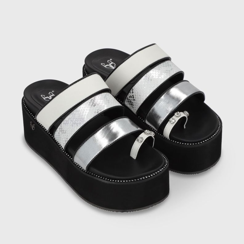 Sandalia Plataforma Blanca Mujer 15662 Gotta-2
