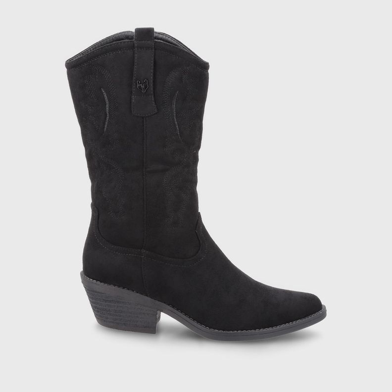 Bota Taco Negro  Mujer 23714 Gotta-0