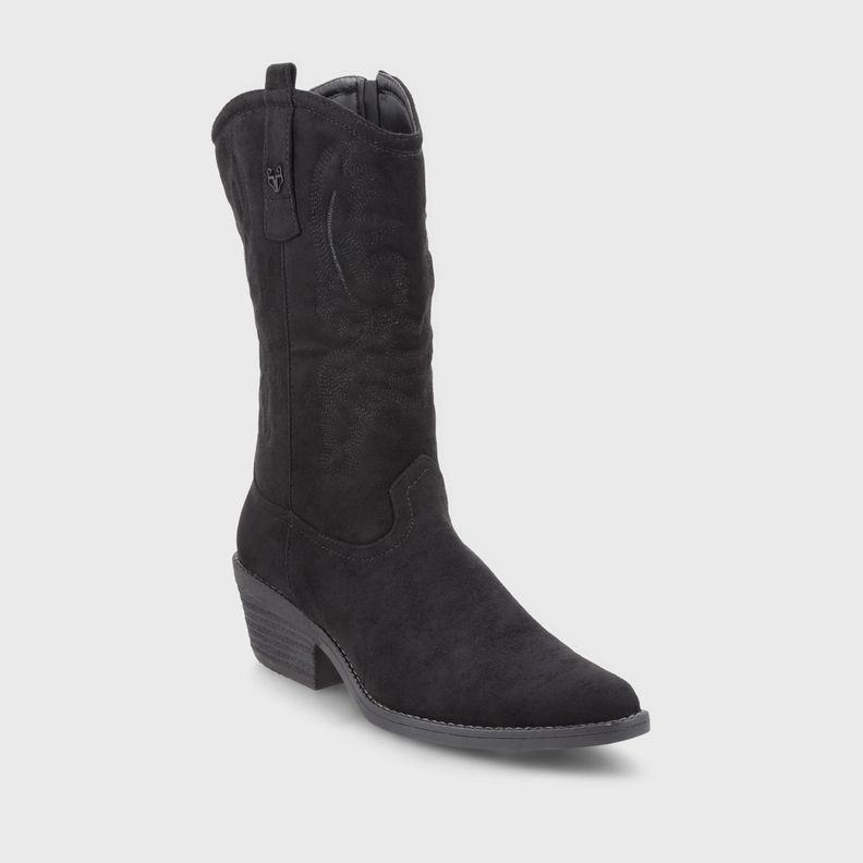 Bota Taco Negro  Mujer 23714 Gotta-1