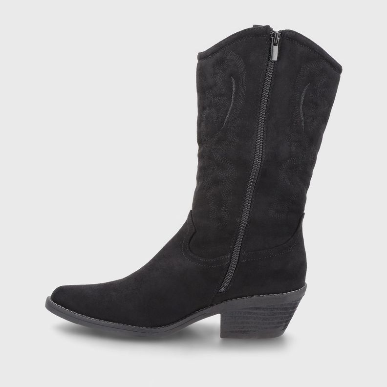 Bota Taco Negro  Mujer 23714 Gotta-3