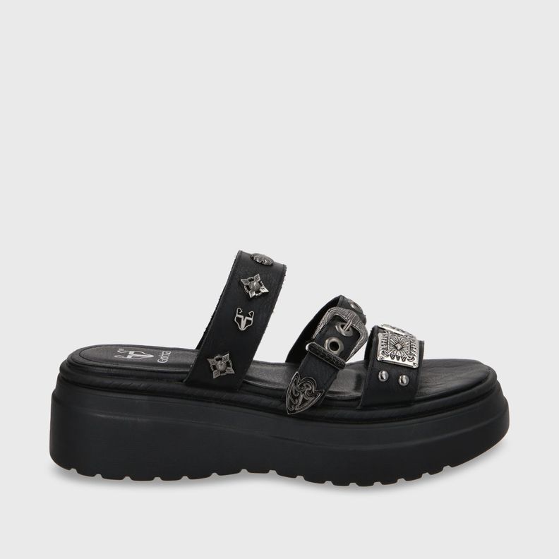 Sandalia Plataforma Negro Mujer 55922 Gotta-1