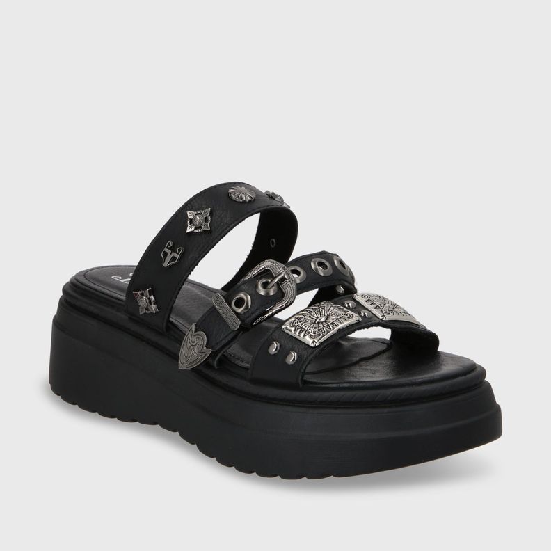 Sandalia Plataforma Negro Mujer 55922 Gotta-3