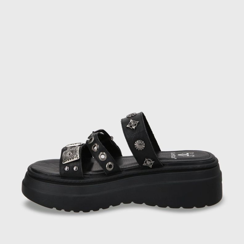 Sandalia Plataforma Negro Mujer 55922 Gotta-6