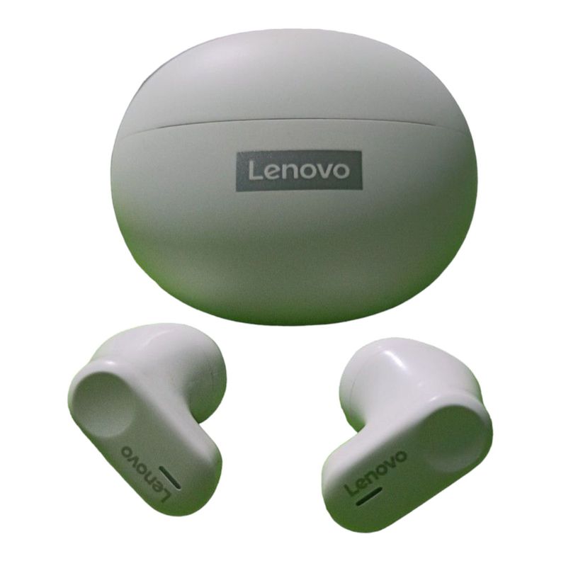 Audifonos Bluetooth Lenovo LP19 Blanco-1
