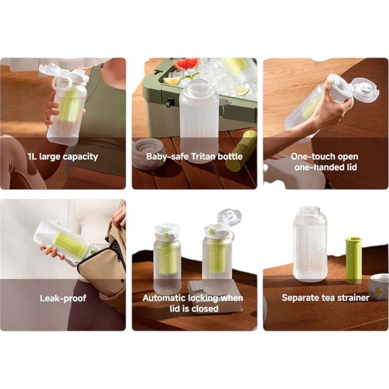 BOTELLA DEPORTIVA XIAOMI SPORT WATER BOTTLE 1 LITRO-2