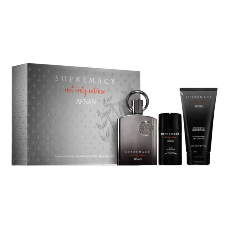 AFNAN SUPREMACY NOT ONLY INTENSE EXTRAIT PARFUM SET 100ML + DEO + SG-0
