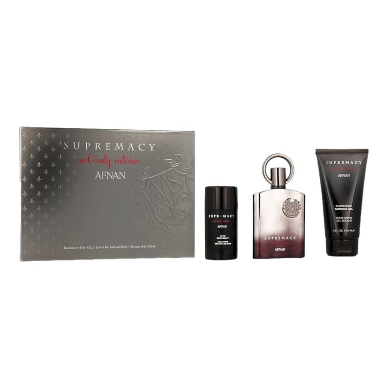AFNAN SUPREMACY NOT ONLY INTENSE EXTRAIT PARFUM SET 100ML + DEO + SG-1