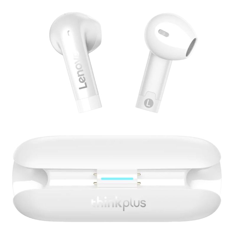 Audifonos Bluetooth Lenovo Tw60 Blanco-0