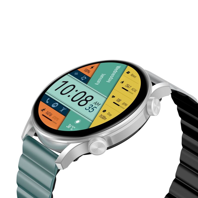 Smartwatch Kieslect Kr Pro Ltd Plateado con Llamad-2