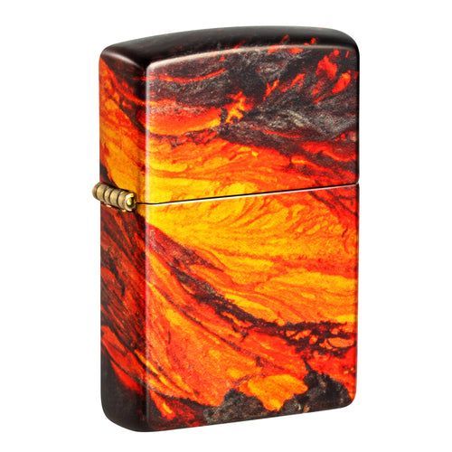 ENCENDEDOR ZIPPO 48622 LAVA FLOW DESIGN 540 FUSION Naranjo