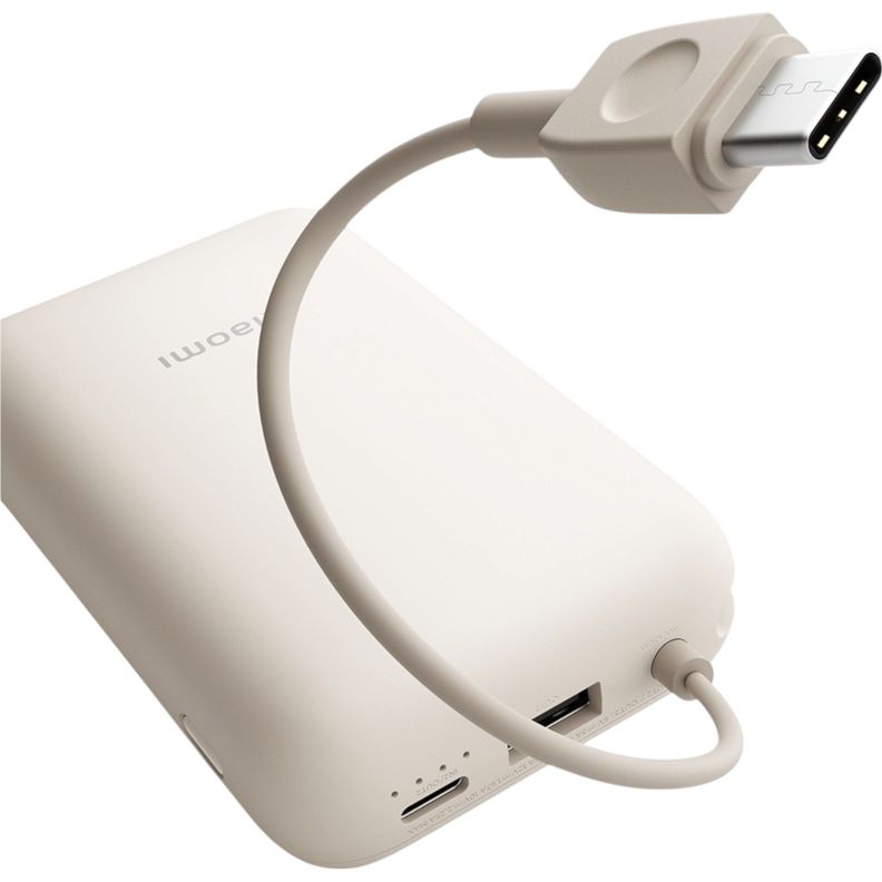 POWERBANK XIAOMI MI 10000MAH 22.5W GRIS CABLE INTEGRADO-1