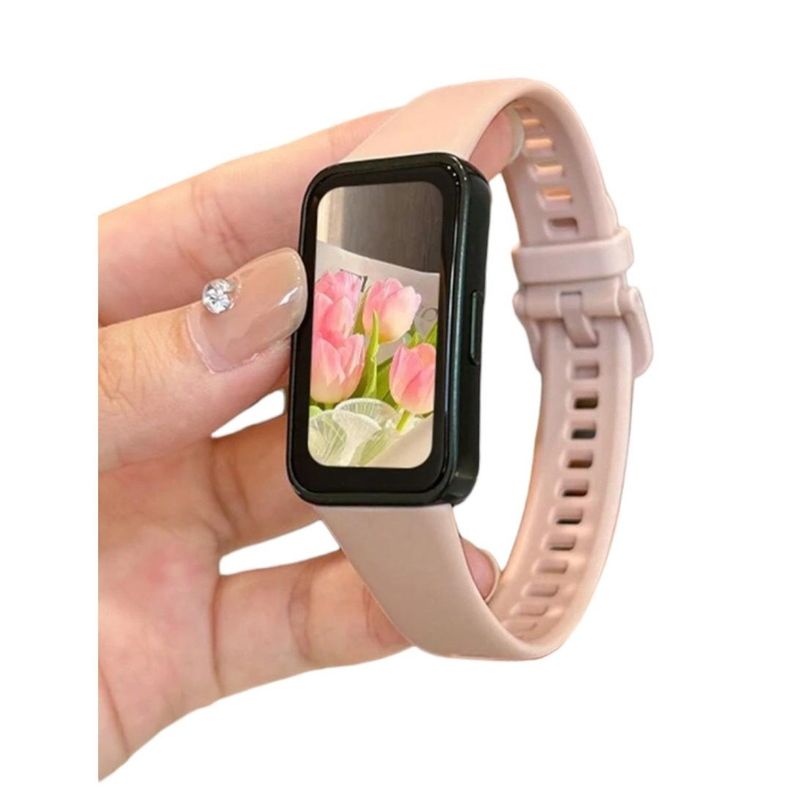 Correa De Repuesto Silicona Para Huawei Honor Band 8 Rosado-0