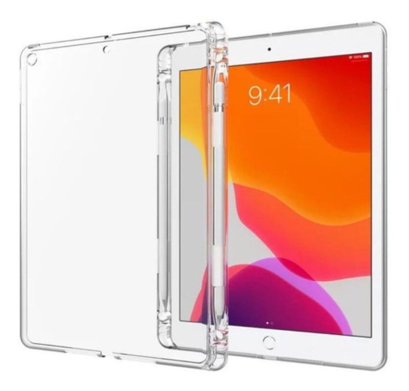 Carcasa Silicona Con Ranura Para iPad 7ma 8va 9na Gene 10.2-0