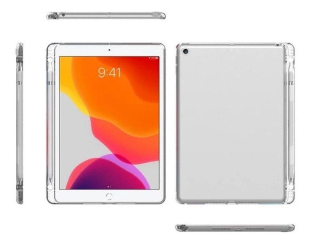 Carcasa Silicona Con Ranura Para iPad 7ma 8va 9na Gene 10.2-1