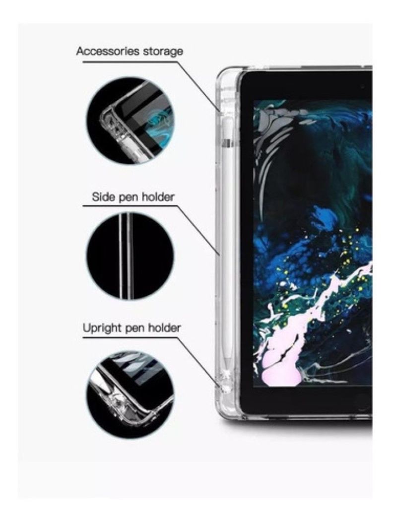 Carcasa Silicona Con Ranura Para iPad 7ma 8va 9na Gene 10.2-5