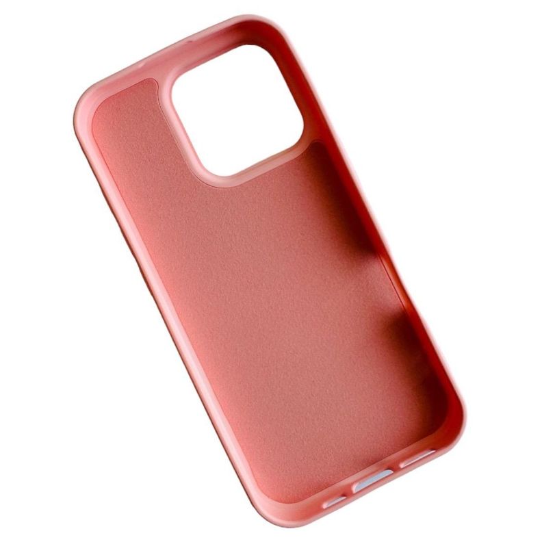 Carcasa Funda Para iPhone 16 Pro Silicona Color Rosado-1