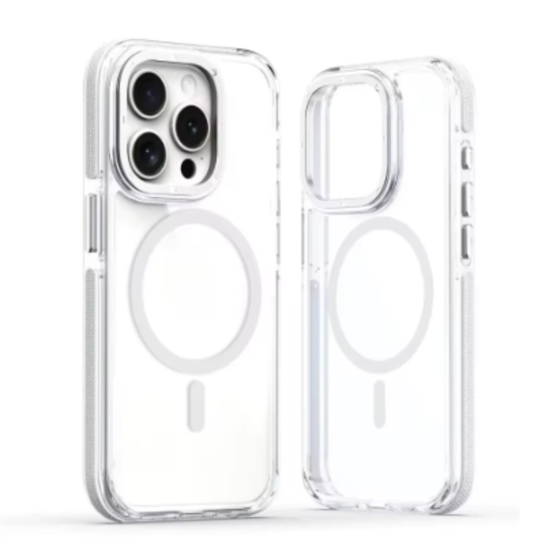 Carcasa MagSafe Para iPhone 16 Pro Transparente-0