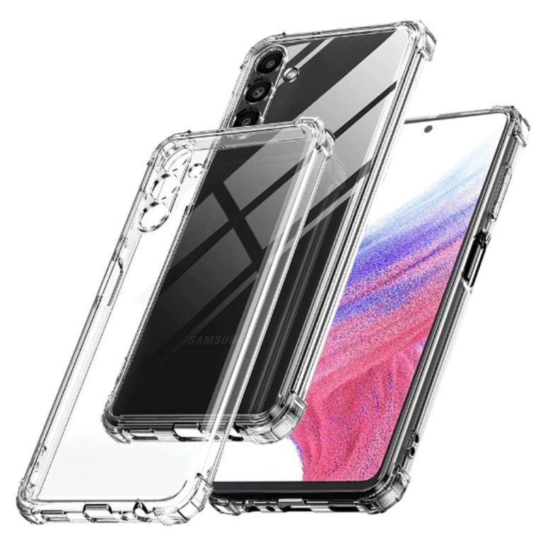 Carcasa Para Samsung A55 5g Transparente Reforzada-0