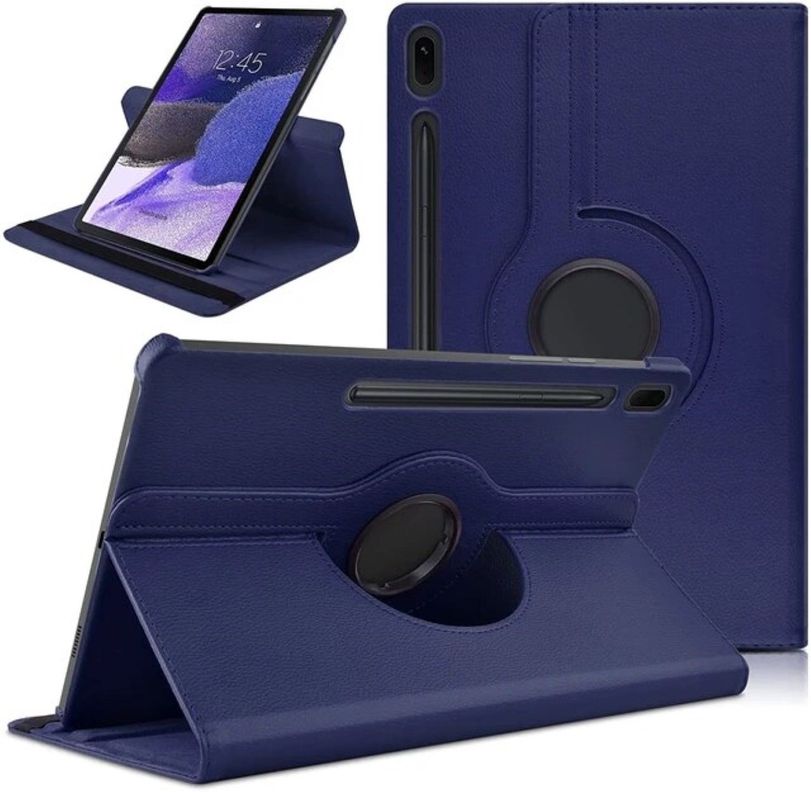 Carcasa Funda Giratoria Para Tablet Samsung S9 Fe 10.9 X510 Azul-3