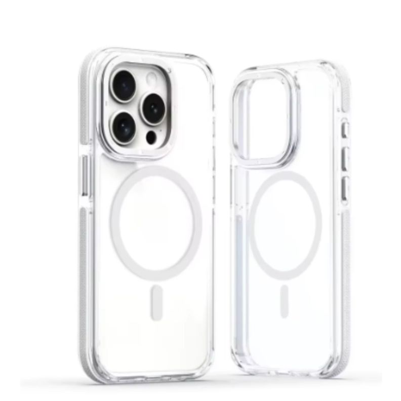 Carcasa MagSafe Para iPhone 16 Pro Max Transparente-0