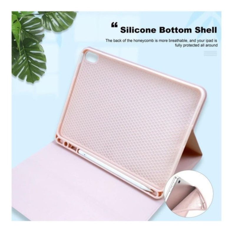 Funda Con Teclado Rosado Para iPad Air 4ta/5ta 10.9 Español-1