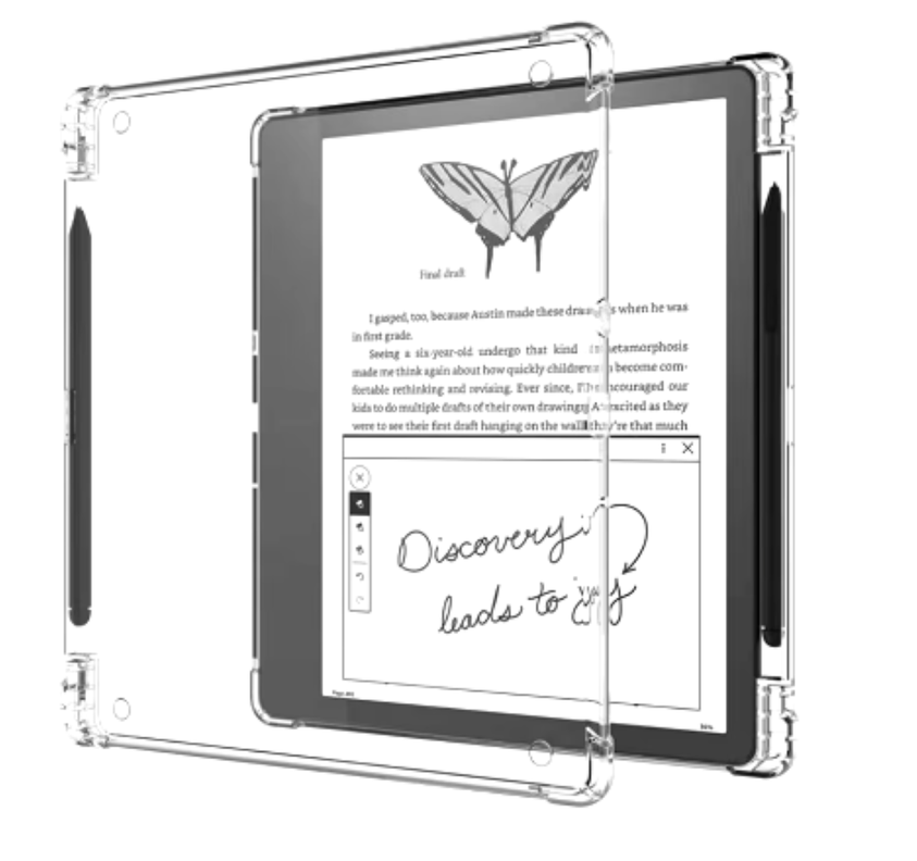 Funda Transparente Reforzada Para Kindle Scribe 10.2 Con Ranura-0