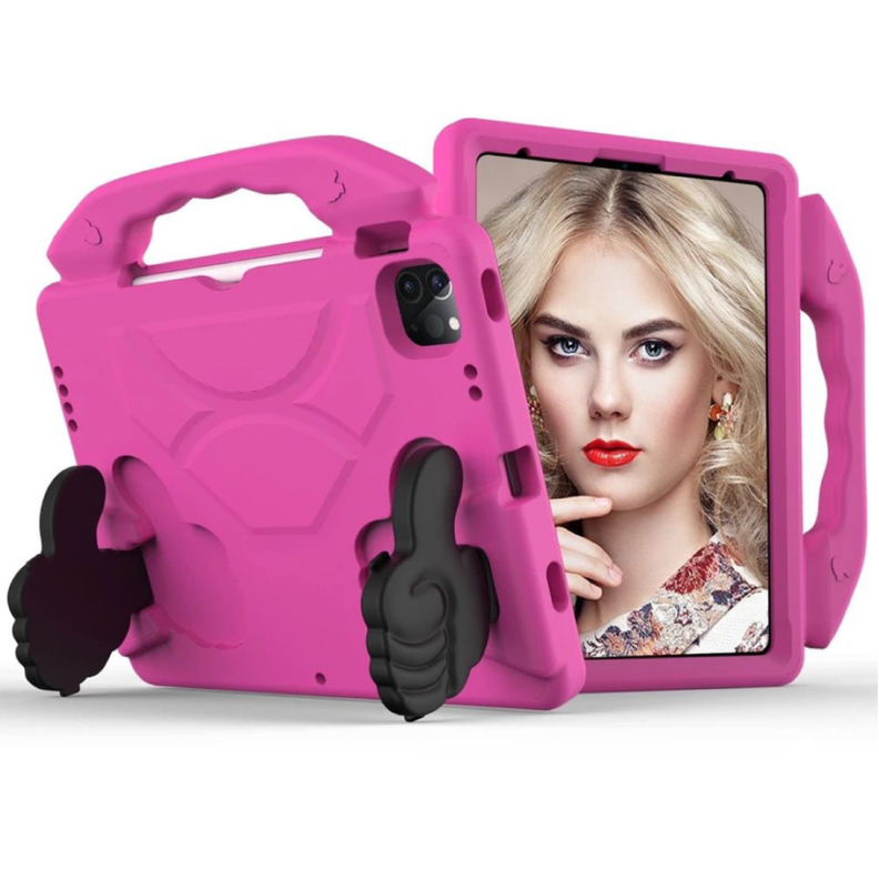 Carcasa De Niño Antigolpes Para iPad Air 4ta 5ta Gen 10.9 Fucsia-0