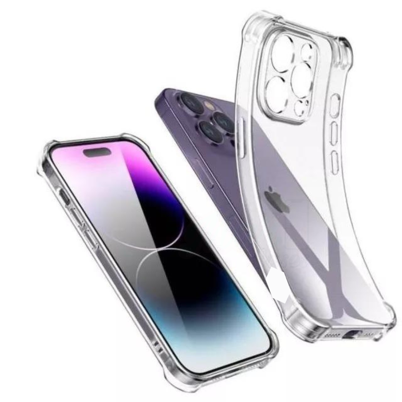 Carcasa Para iPhone 15 Pro Max Transparente Reforzada-0