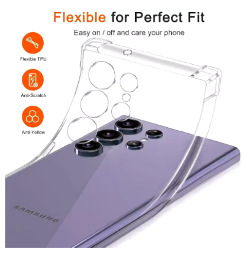 Carcasa Para Samsung S25 Ultra Transparente Reforzada-1