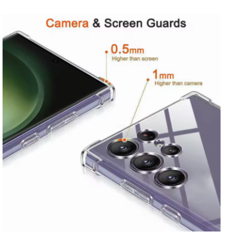Carcasa Para Samsung S25 Ultra Transparente Reforzada-2