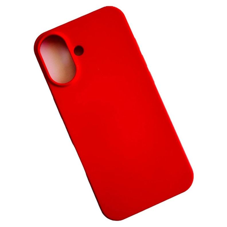 Carcasa Funda Para iPhone 16 Plus Silicona Color Rojo-0