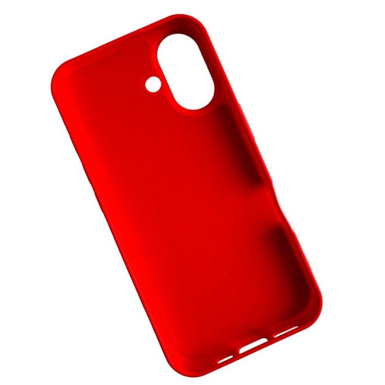 Carcasa Funda Para iPhone 16 Plus Silicona Color Rojo-1
