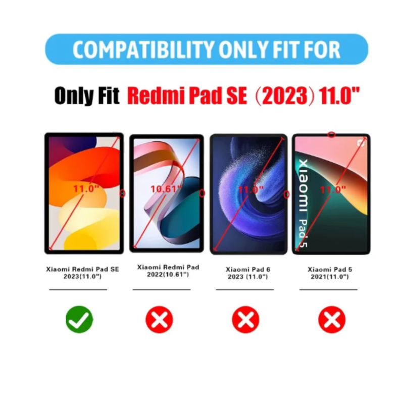 Funda Carcasa Antigolpes 360 Para Tablet Xiaomi Redmi Pad Se 11" 2023-5
