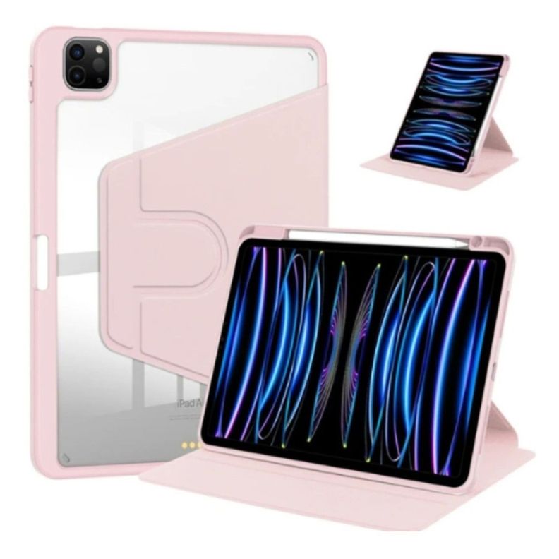 Carcasa Smart Cover Clear 360 Para iPad Air 11 M3 2025 Rosado-0